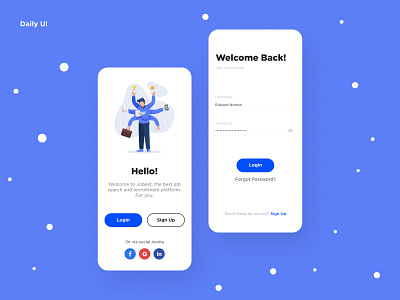 Login | Daily UI 1 app concept daily daily 100 challenge dailyui design figma illustration login ui ux