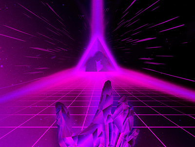 Neon sadness vol 1 1980s art design illustration illustrator photoshop retro retrowave synthwave vaporwave