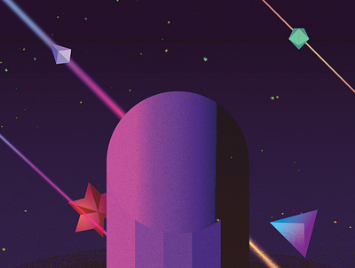 Starbits 1980s art bits design gradient illustration illustrator photoshop retro retrowave space stars synthwave twitch vaporwave vector