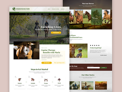 Strongwater Farm Web Design branding graphic design typography ui and ux web design web ui