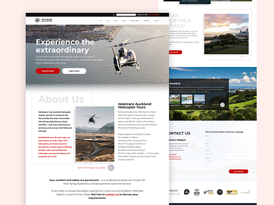 Heletranz Helicopters Web Design branding graphic design typography ui user experience web design