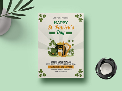 St. Patrick's Day Flyer Template flyer st. patricks day flyer template template