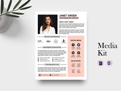 Media Kit Template 1 page media kit template 1 page media kit template blogger media kit media kit template