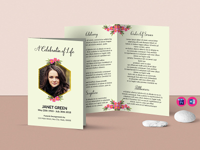 Funeral Program Template funeral program template