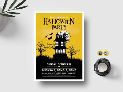 Halloween Party Flyer Template halloween party flyer template