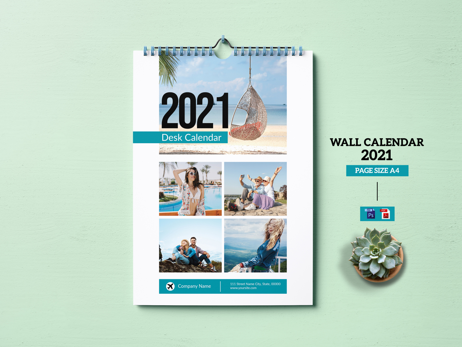 Wall Calendar By Ultimatetemplate On Dribbble