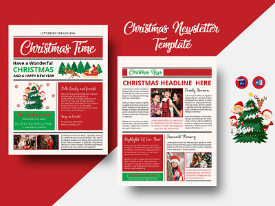 Christmas Newsletter Template