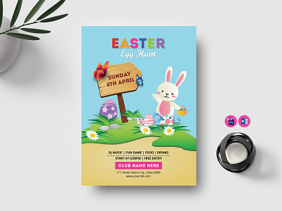 Easter Egg Hunt Flyer Template