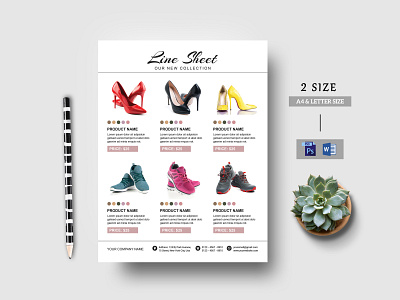 Line Sheet Flyer Template