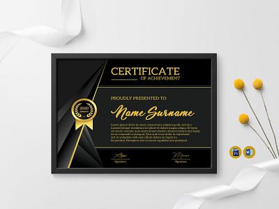 Certificate Template award certificate of appreciation certificate template corporate diploma flyer graduation modern certificate multipurpose certificate university