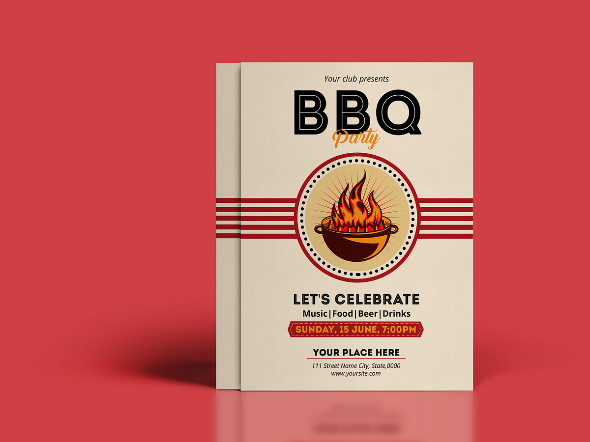 Bbq Party Flyer Template designs, themes, templates and downloadable ...