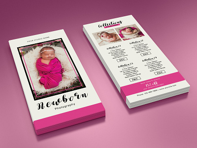 Newborn Photographer Rack Card Template newborn pricing guide newborn pricing guide