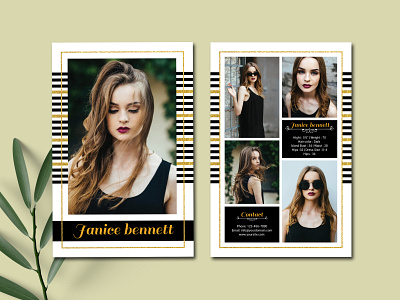 Model Comp Card Template by UltimateTemplate on Dribbble