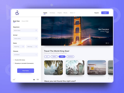 Book My Travel ae aniamtion bookings flight gif holiday holiday packages packages sketch tickets train travel ui ux video