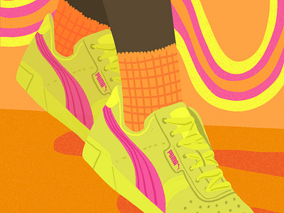 Puma fashion illustration illustration art illustration digital illustrator shoe sneaker sneaker illustration sneakerhead sneakers the ones wacom zappos