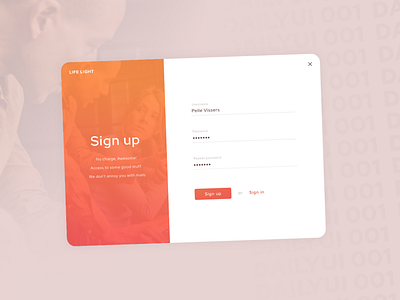 Daily UI 001 - Sign Up