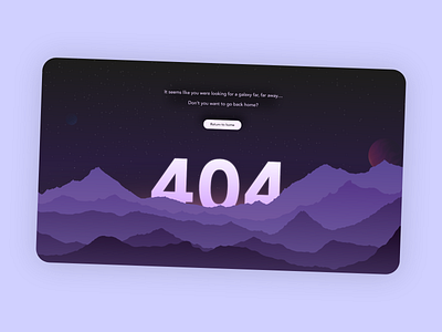 Daily UI 008 - 404 Page