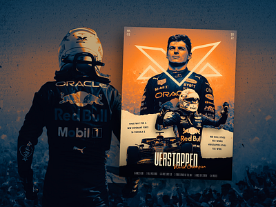 Max Verstappen Poster - F1 2022 Season 2022 design f1 f1 championship formula 1 formula 1 championship graphic design max verstappen poster poster design race racing verstappen