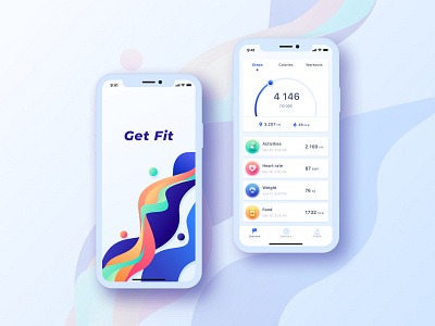 Get Fit - fitness app concept