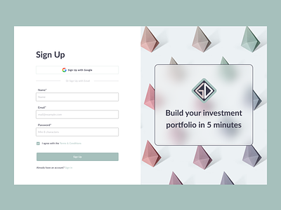 Login/Sign Up form design ui web