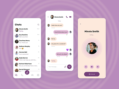 Tender Messaging App concept