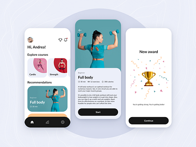 Fitness App design fitness ui