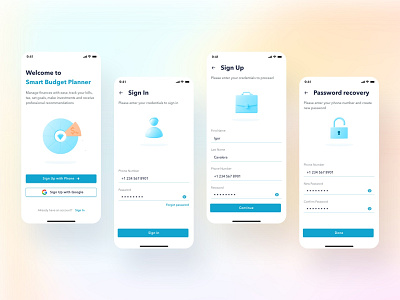 Budget Planner app app budget design ui