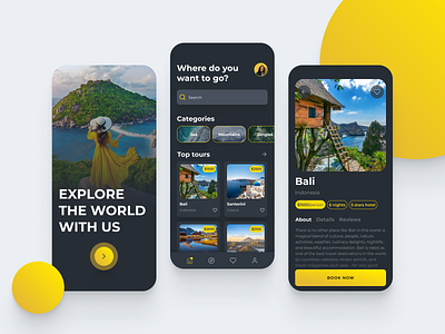 Book a Tour - Traveler App booking design travel ui