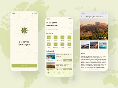 Travel app app design ui ux