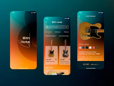 8th note - e-commerce iOS App