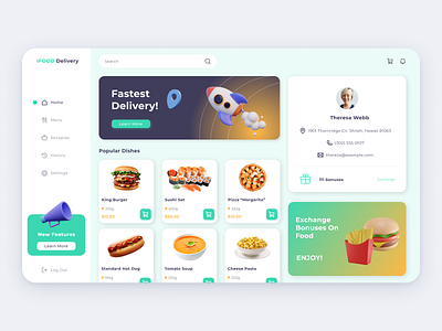 iFood - delivery web app app design ui web