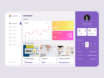 EduPro - web platform app design ui web