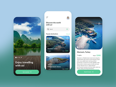 Travel app app design ui ux
