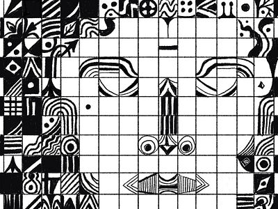 Patterns of the silent mind art inktober pattern