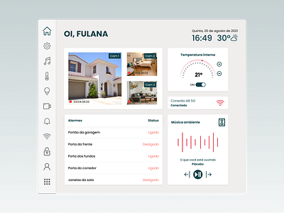 Dailyui - #021: Home Monitoring Dashboard alexa dailyui dashboard home monitoring dashboard