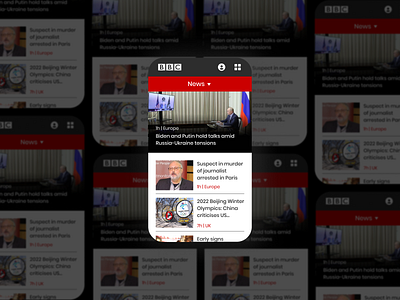 DailyUI - #094: News app bbc news dailyui design figma graphic design news ui uidesign ux