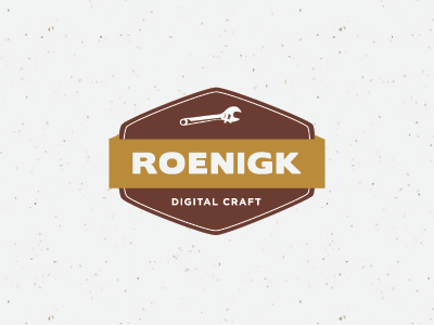 Roenigk Logo illustration logo tools