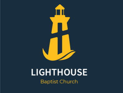Lighthouse Baptist Church Logo branding church cross logo visual identity