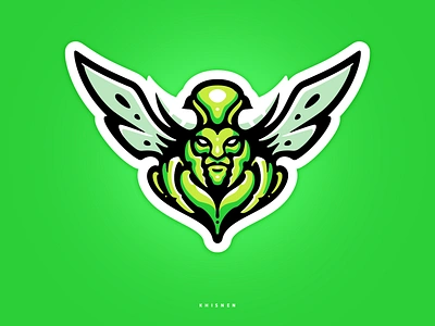 Green Hornet branding hornet illustration logo mascot sport sport logo wasp