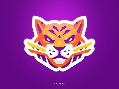Tiger animal big cat branding illustration logotype mascot sports tiger