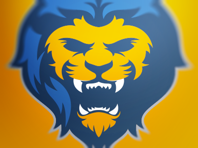 Pride lions mascot sports logo