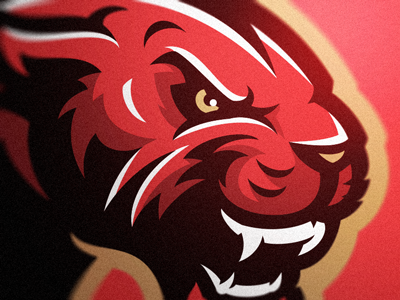 Panther esports logo logo mascot panther