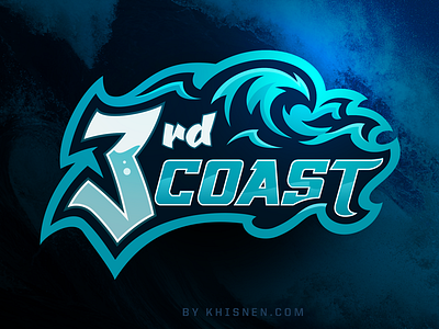 3rd Coast Gaming 3rd branding coast logo sea texas wave