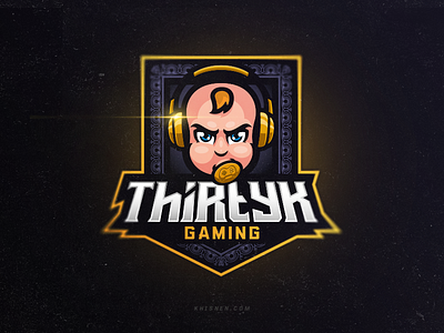 ThiRtyK Gaming baby branding character esport gamer gaming logo mascot toddler