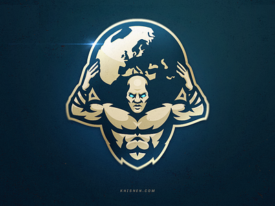Atlas atlas branding designs illustration logo mascot statue titans