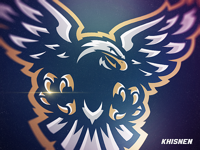 Eagle bird eagle mascot sport logo wings