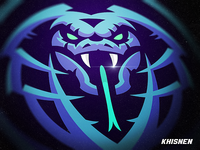 Cobra badge beast cobra emblem gaming icon illustration