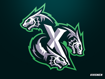 Hydra branding dragon esports gaming hydra illustration logo sea monster