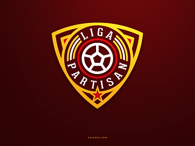 Liga Partisan badge icon logo logotype shield soccer sports sports branding