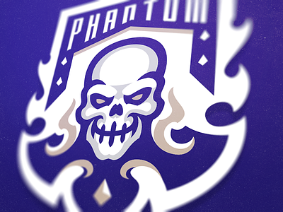 💀PHANTOM💀 esports fire gaming illustration logo phantom skull sport